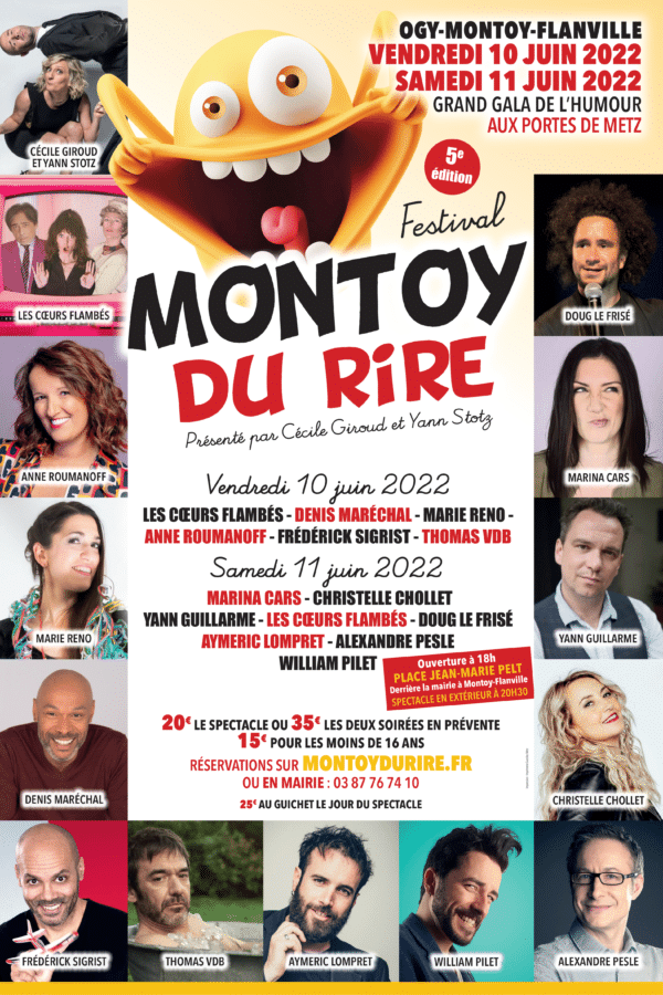 Affiche de l'édition 2022 du Montoy Du Rire